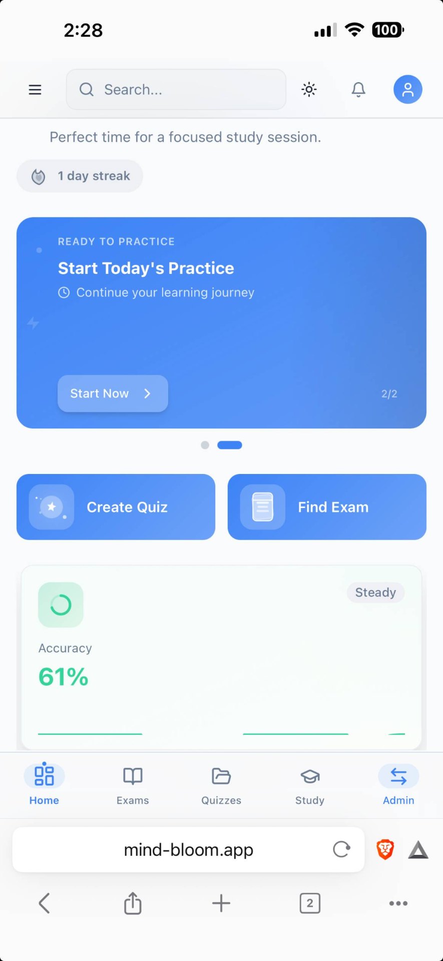 AI Knows What You Should Study Next mobile view